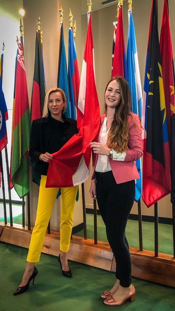 AustriaUN's tweet photo. Federal Minister Bogner-Strauß at #ECOSOCYouthForum highlights participation and empowerment of young people. Youth delegate @nataliedhaas stresses the need to take action, take responsibility and to empower youth.
#youth2030 #ecosoc2019 @UNYouthEnvoy https://t.co/7f78WQVxcU