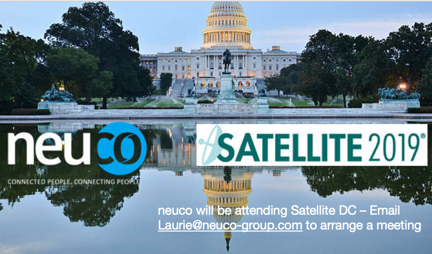 Laurieneuco's tweet photo. It's Satellite 2019 and neuco are looking forward to visiting Washington DC in May! #satellite #networking #neuco #SatShow @neucogroup @neucoTom https://t.co/mN6XXxABAw https://t.co/xRGHDb15ZQ