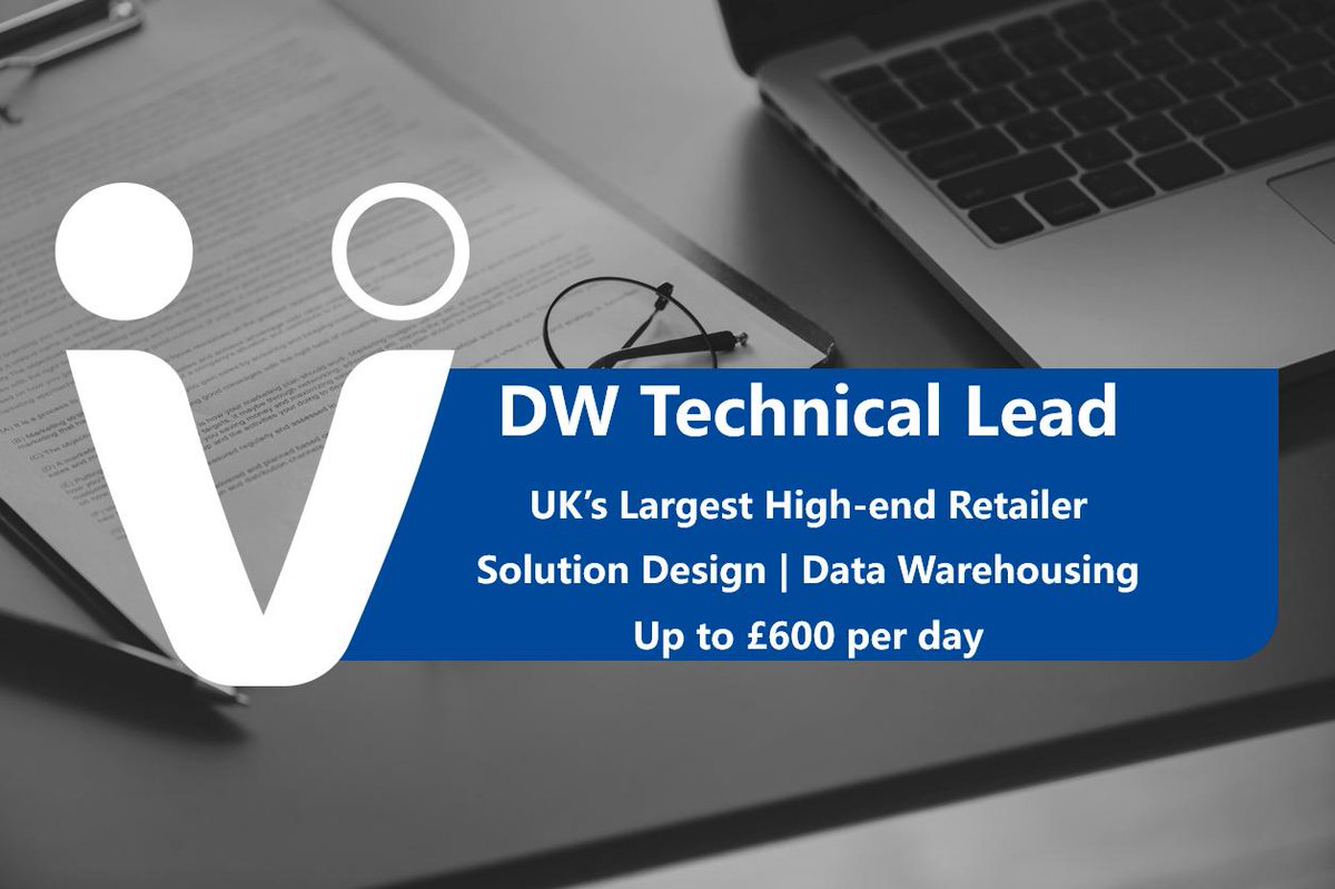 CVMPeople's tweet photo. CVM People are working with a leading high-end retailer to help bring on board a Data Warehouse Technical Lead to manage the delivery of a variety of projects. If this is something that you can help with, please apply online to find out more! https://t.co/ljrg1buhyW

#data #jobs https://t.co/o0FLiXQZyj