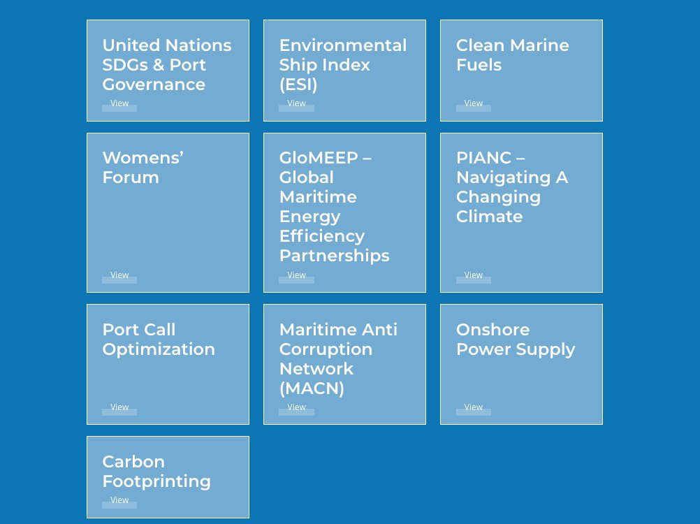 Check out our new Platform page which includes some of our Partner Projects on the World Ports Sustainability Program #CleanMarineFuels #GloMEEP #MACN #PortCallOptimization #MarineAntiCorruptionNetwork #PIANCNavigatingaChangingClimate #IAPHWomensForum #ESI sustainableworldports.org/platform/