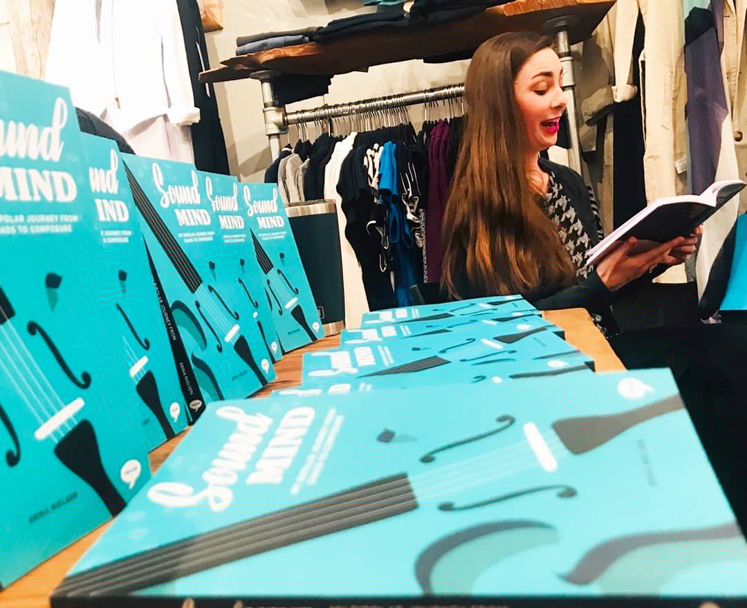 SoundMindBlog's tweet photo. Beautiful ✨📘✨photos of all the feels by @kyracrilly at the Brunch and Learn💙 @loganandfinley #newbook #memoir #selfcare #soundmind #soundmindbook #cellistartistwriter https://t.co/gwhDu0aaC2