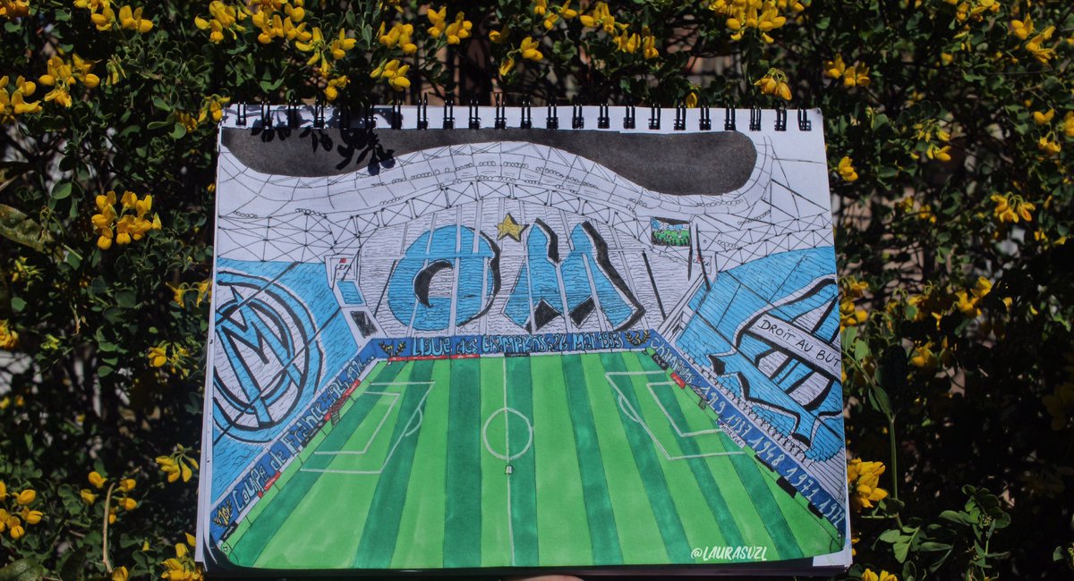 greensfv's tweet photo. 05.04.15, OM-PSG 💙
enfin terminé !
illustration du tifo géant réalisé par les differents groupes de supporters marseillais, effectué aux marqueurs.
@OM_Officiel #TeamOM #MondayDesigns https://t.co/TTVj3NKVhr