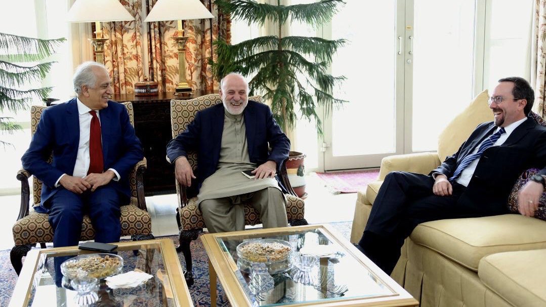 While in #Kabul, I met with @AfghanistanHPC Chair Khaili and Exec Sec @Umerdaudzai2 to discuss intra-Afghan dialogue and how Afghans from every background are now coming together for #peace. HPC's long-standing efforts and leadership are essential components of this progress.