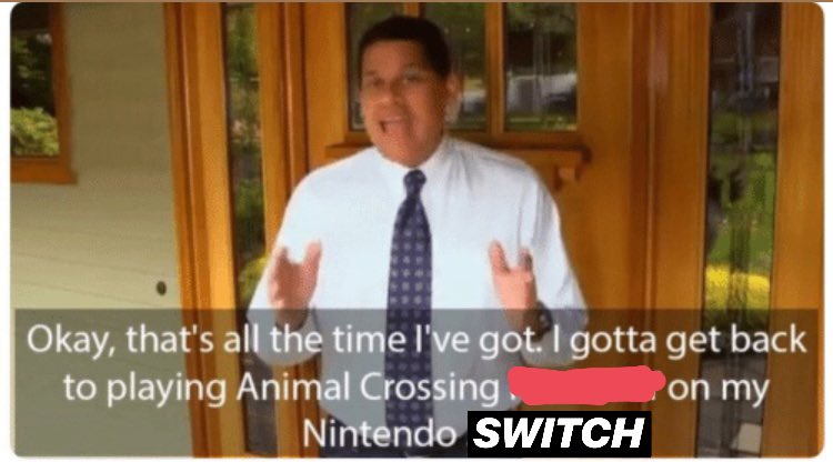 NateAndDestroy's tweet image. If we do get a Nintendo Direct, this is the only acceptable way for it to finish and for Reggie to ride off into the sunset.