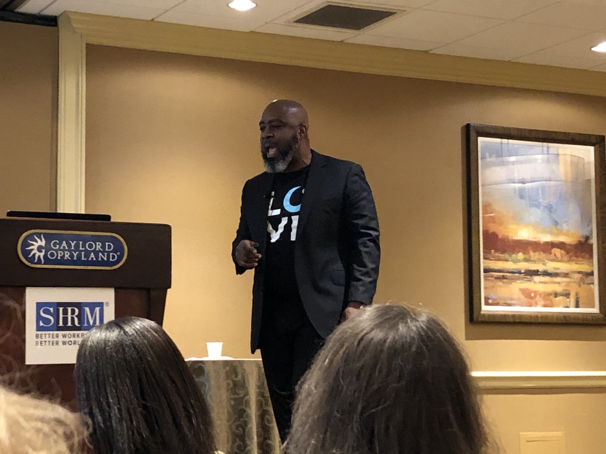 HR_MAXimizer's tweet photo. Torin Ellis is raiding the bar and really making us think! #SHRMTalent https://t.co/cvO3Nors8s