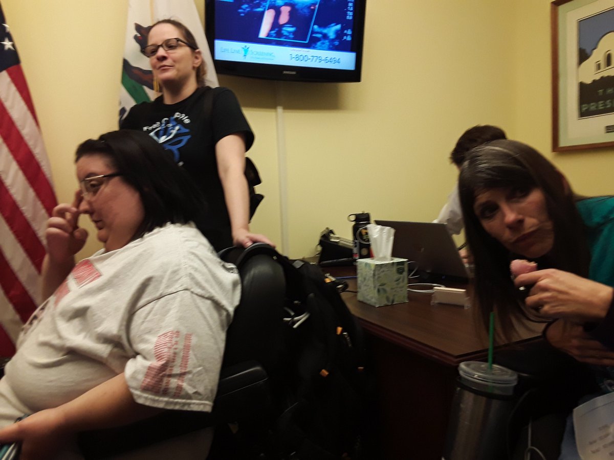 JordanSibayan's tweet photo. @ADAPTerBruce is loved by Dawn Russell. With the Disability Integration Act more people can spend time in the community to love on each other. #DIANow #ADAPTandRESIST @NationalADAPT https://t.co/Jw8DSQvOfA