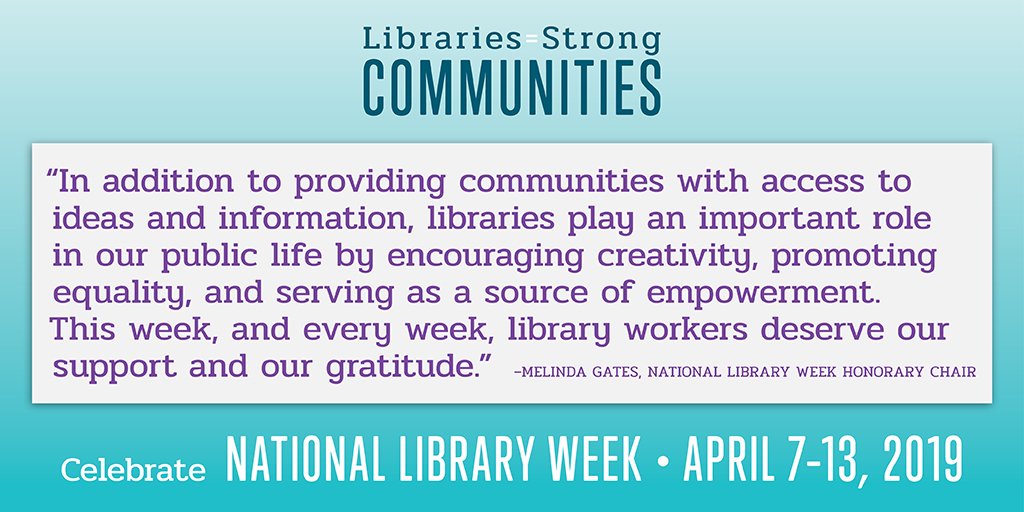 CalvertLibrary's tweet image. Libraries = Strong Communities #NationalLibraryWeek #MyLibraryMyStory #LibrariesTransform #calvertlibrary
