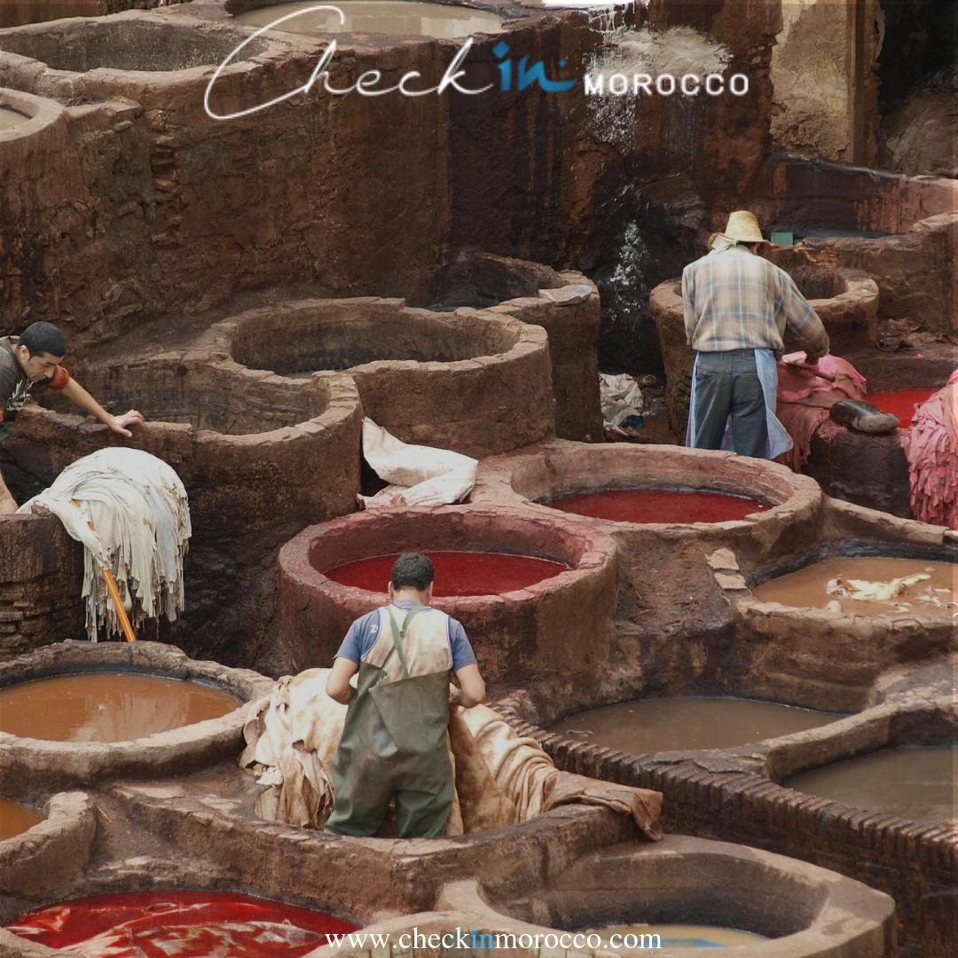 CheckInMorocco's tweet photo. Tanneries in Fes, a must visit in Morocco, get ready for the overwhelming scent, but great things to see. Go local With #checkinmorocco
#travel #fes #morocco #golocal #expedition #explore #tours https://t.co/9PZESogz4n