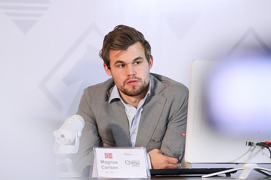 ShamkirChess's tweet photo. Shamkir Chess 2019- 8th Round 2nd Press Conference

#VugarGashimov #ShamkirChess #SOCAR #ShamkirChess2019 #chess #sahmat #SynergyGroup #Bakuchess https://t.co/JPHf4v606c