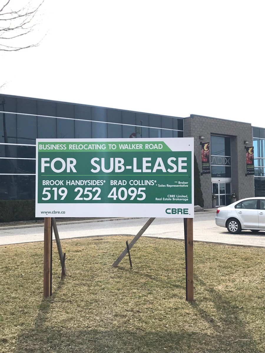 AISTechGroup's tweet photo. And off we "grow"!

Our expansion project is well underway, so we've officially posted the sign advertising the sub-lease of our building at 5140 8th Concession in Tecumseh/Oldcastle.  Contact our agent if you'd like to book a tour of this outstanding building. https://t.co/Tjn80FeJCH
