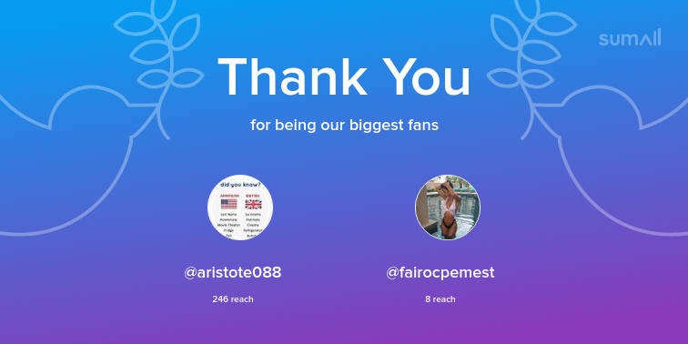 BHope76360723's tweet photo. Our biggest fans this week: @aristote088, @fairocpemest. Thank you! via https://t.co/f5zOXwIv5A https://t.co/85soWI7Zfr