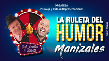 TicketexpressCO's tweet photo. La Ruleta Del Humor llegara a Manizales este 2 de mayo en el Teatro Los Fundadores. Con @donjediondo @risalocahumor en un show sin precedentes. Compra tu boleta en https://t.co/Duj7pNBhQw
#risaloca #donjediondo #ticketexpress #manizales https://t.co/gIMAhJJ01S