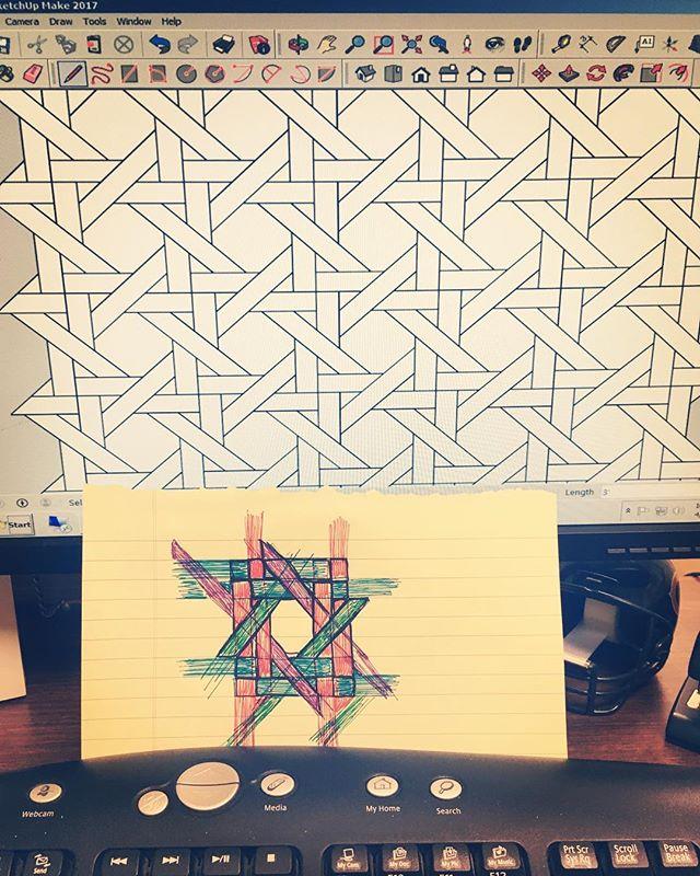 Have a custom pattern in mind? Even on #mondaymornings, #frenchbrownfloors is up to the challenge. 
#customfloors 
#getyourcreativeon 
#canefurniture 
#inspirationiseverywhere 
#dallasdesign 
#austindesign 
#ihavethisthingwithfloors 
#googlesketchup 
#st… bit.ly/2GaNI39