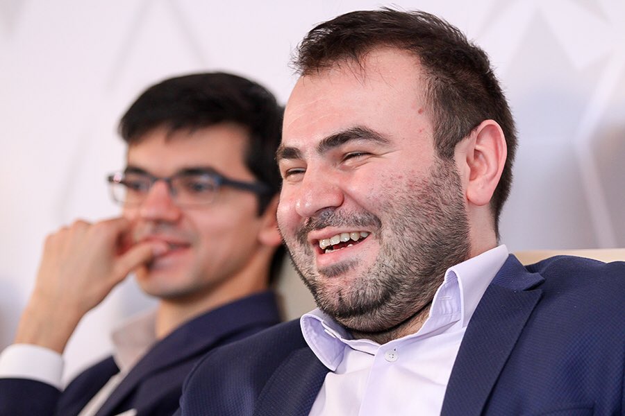 ShamkirChess's tweet photo. Shamkir Chess 2019- 8th Round 3rd Press Conference

#VugarGashimov #ShamkirChess #SOCAR #ShamkirChess2019 #chess #sahmat #SynergyGroup #Bakuchess https://t.co/iaVXjdFOfl