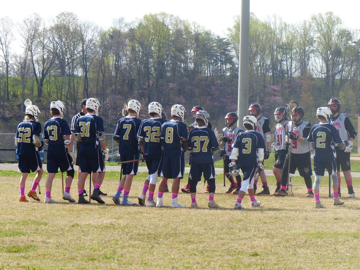 IndyLacrosse's tweet photo. Blessed 2 spend Saturday laxing while raising $$ 4 @AmericanCancer! Games w/ @KingsportLax, @RoaneSchoolsTN, &amp; gr8 host @BlountCoLAX! Indy boys presented donation 4 $$ raised &amp; rock pink sox, gr8 day! @TSLA_Lacrosse @indy_nation @wcsCOjq @wcsIHSmw @wcsIHSprincipal @USLacrosse_TN https://t.co/FCuBgl5Imy