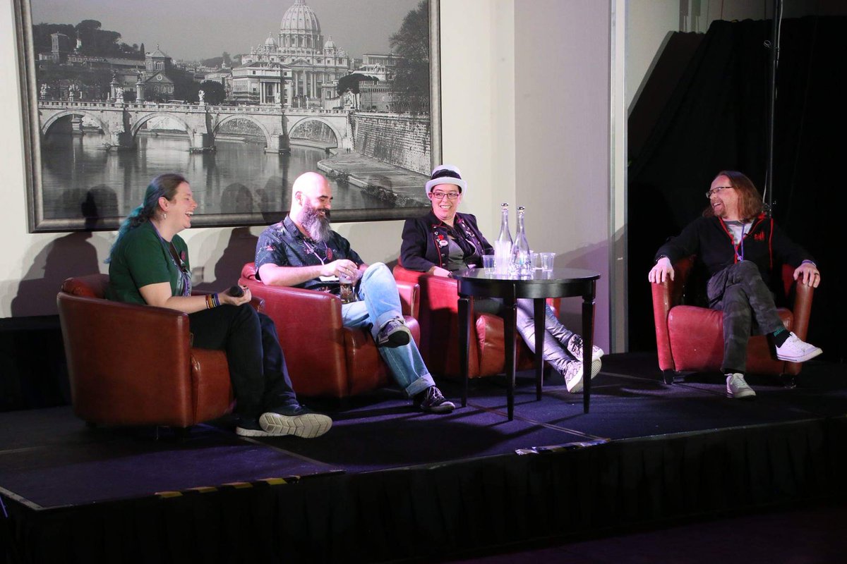 dwmoook's tweet photo. We have just recovered from the @IDWCon at the wonderful @No1CorkHotel. We were so honoured to be interviewed and to be allowed to do a talk on Discworld Monthly. We will be back! https://t.co/kbGHzHVqE0
