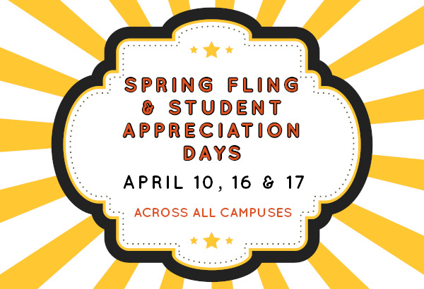 CCPedu's tweet image. Students, faculty and staff! Join us as we wrap up a stellar semester with carnival games, music, giveaways and other fun surprises across all campuses! 

This event is free and open to all students. We hope we'll see you there!