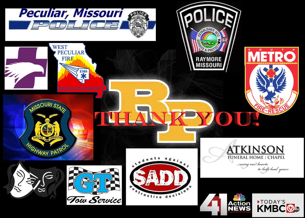 PeculiarPolice's tweet image. Friday April 5th we conducted the "Mock Crash" in association with the Ray-Pec S.A.D.D. org. We were assisted by numerous people and organizations who donated time and resources for this great cause. THANK YOU! Raymore-Peculiar School District @RaypecSadd #STRONGCOMMUNITY