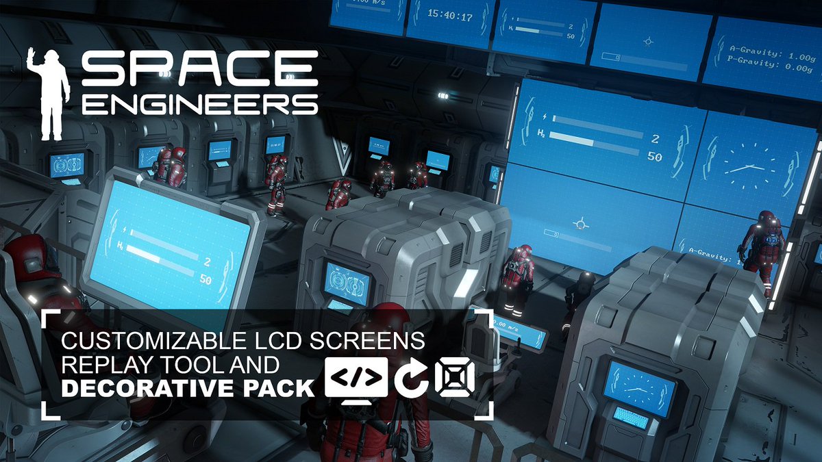 Update 1.190 - Customizable LCD Screens, Replay Tool, and Decorative Pack: youtube.com/watch?v=3CH7bo…