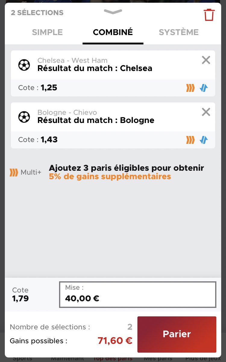 PronosDylan's tweet image. COMBI FOOT ⚽️ 

➡️ Côte 1,76
➡️ Confiance 7/10

Good luck 🍀