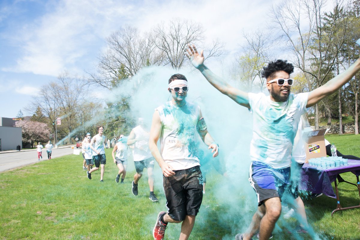 RamapoCollegeNJ's tweet photo. Looking for a different way to see campus? Join us for a colorful day on April 28. #rcnjcolor5K ➡️ 😎 https://t.co/LUOK6hBrjp https://t.co/1JJu7OfUqj
