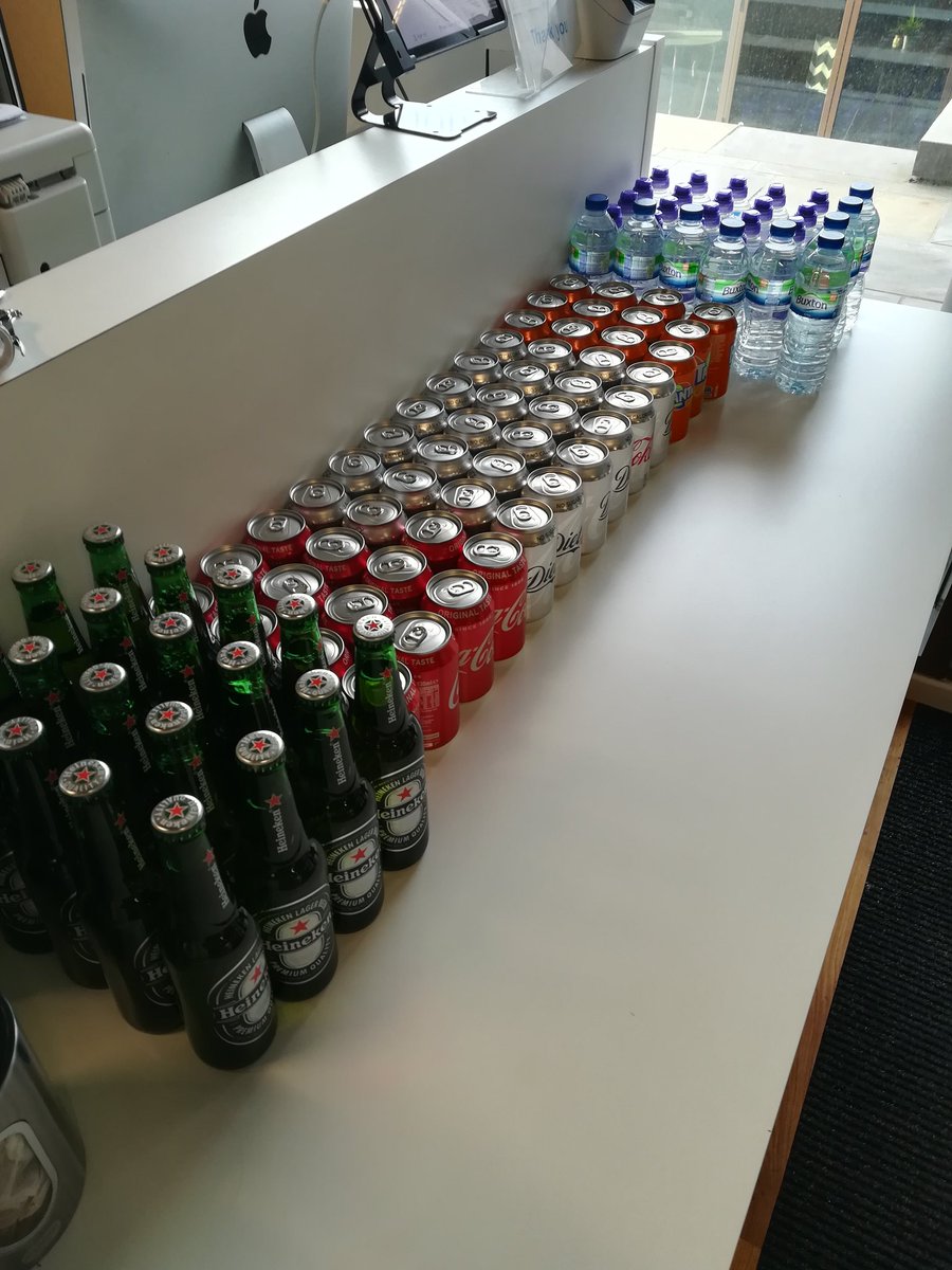 hullstack's tweet image. Refreshments and merch at the ready 🍼 🍩 📜 #CodepenHull