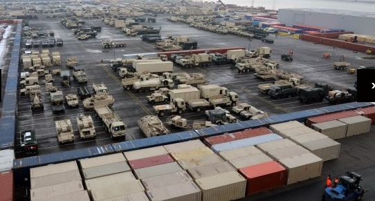 NATOAssure's tweet photo. #USAREUR emphasizes importance of "...multi-modal movements to ensure there is no single point of failure in the reception, staging, onward movement, and  integration of troops and equipment."  https://t.co/zFNLxooNU0
@USArmyEurope @USArmy #nato https://t.co/LolvSUw2MY