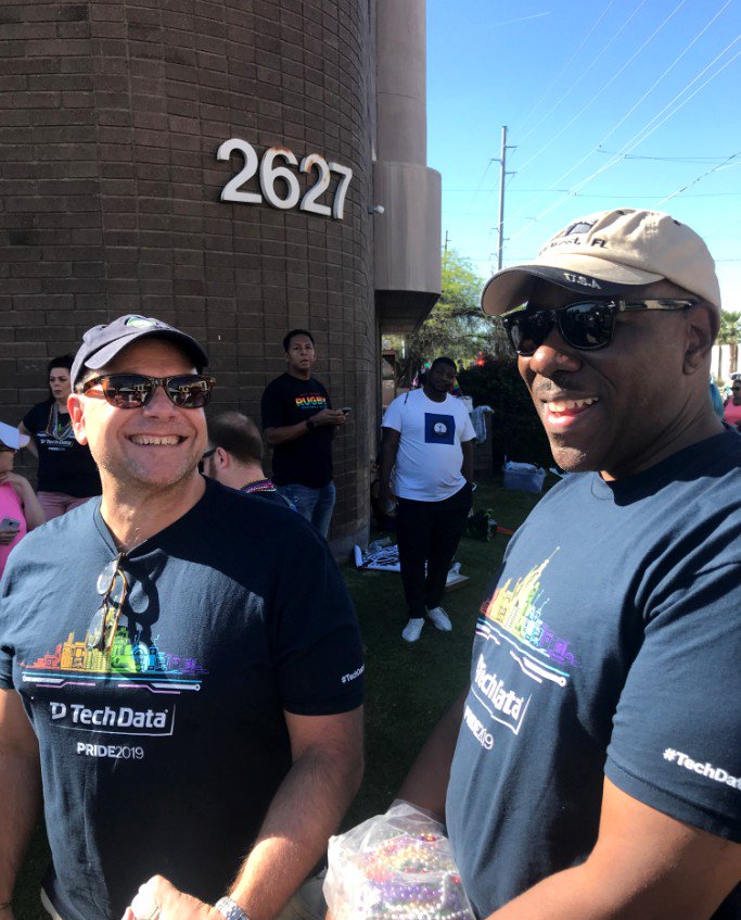 TDSYNNEX_NA's tweet image. .@Tech_Data participates in the 2019 Phoenix Pride Festival and Parade. Proudly standing with the #LGBT community! #TechDataPride