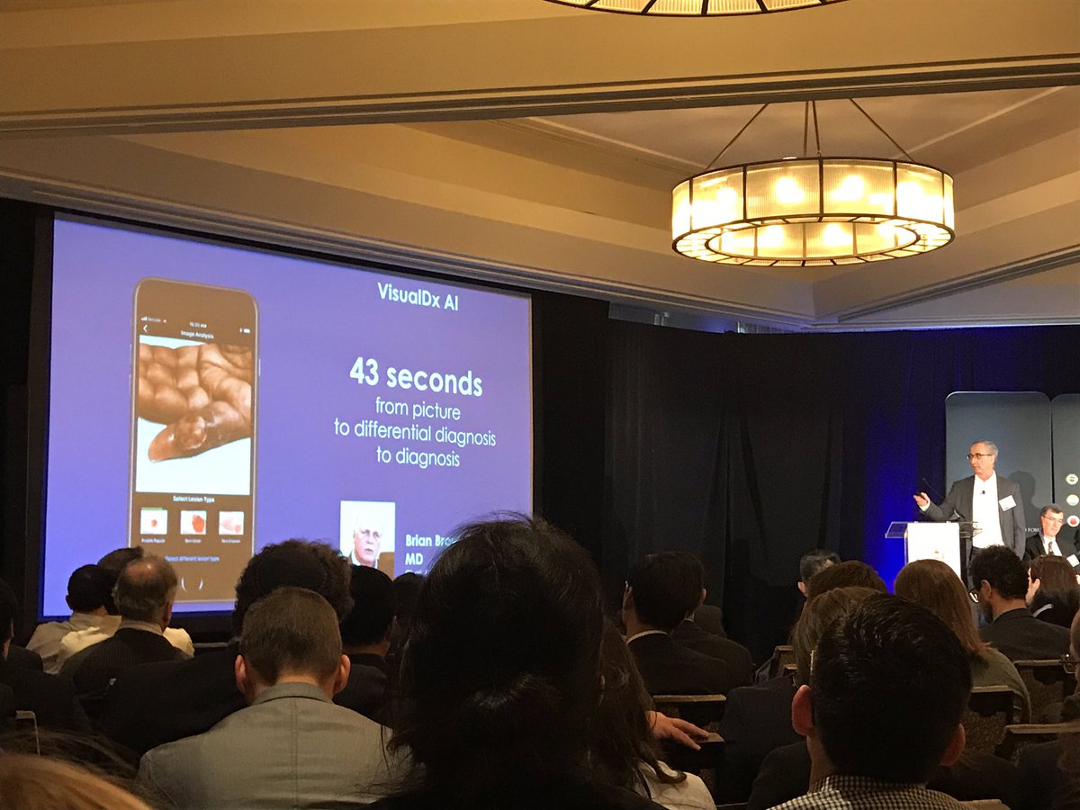 @VisualDx provides #Differentialdiagnosis for skin lesions in 43 secs! #WMIF19