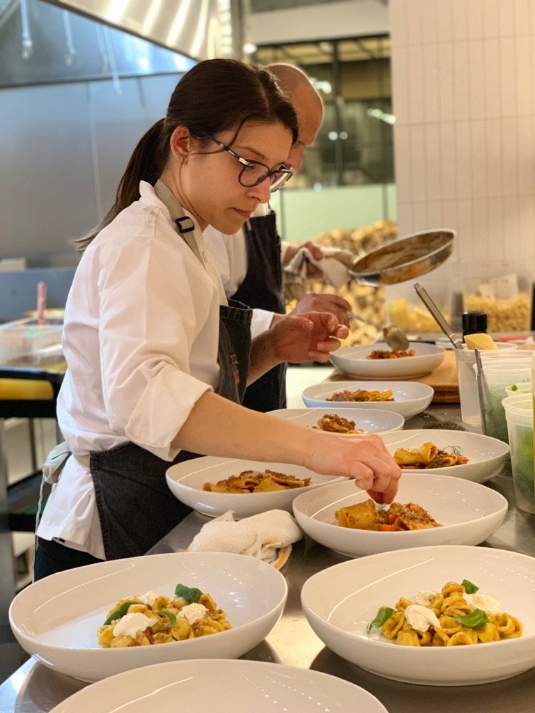 RBCHOSPITALITY's tweet photo. Can't get enough of these two ⚡️ Chef @richardcorbo + Chef @cspenzr leading our incredible team of chefs for our dinner with @katieparla #foodoftheitaliansouth #seekinspirecreate https://t.co/t1zzLzI3uO