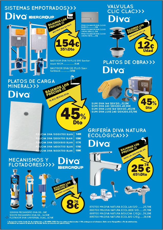 Multimat_LM's tweet photo. Selección de productos para la Reforma alta calidad "DIVA"  promoción especial Abril   https://t.co/rgPzhrJoej   Lg&amp;M https://t.co/MiX3tN5TlH