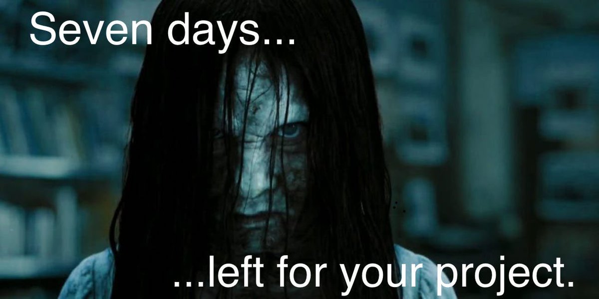 mrmonsi's tweet image. #GoogleClass makes it so easy to engage students with personalized memes. I made this and students are now responding with, “Oh snap, I better get my project done. If not, that is gonna get me. I know how the movie ends.”  😂