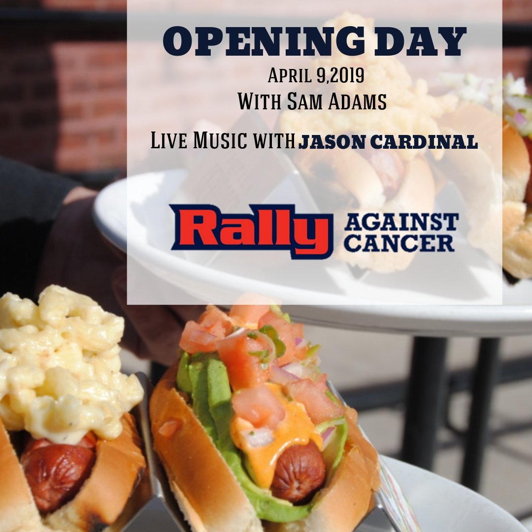 Dillon's Boston (@dillonsboston) on Twitter photo ⚾️OPENING DAY LINEUP⚾️
Hot dogs & Sam Adams 
Live Music with Jason Cardinal from 5-8pm 
.
.
This opening day we will be accepting donations to #RallyAgainstCancer.  All proceeds go to the Jimmy Fund. We hope to see you there! 🎗 ⚾️OPENING DAY LINEUP⚾️
Hot dogs & Sam Adams 
Live Music with Jason Cardinal from 5-8pm 
.
.
This opening day we will be accepting donations to #RallyAgainstCancer.  All proceeds go to the Jimmy Fund. We hope to see you there! 🎗