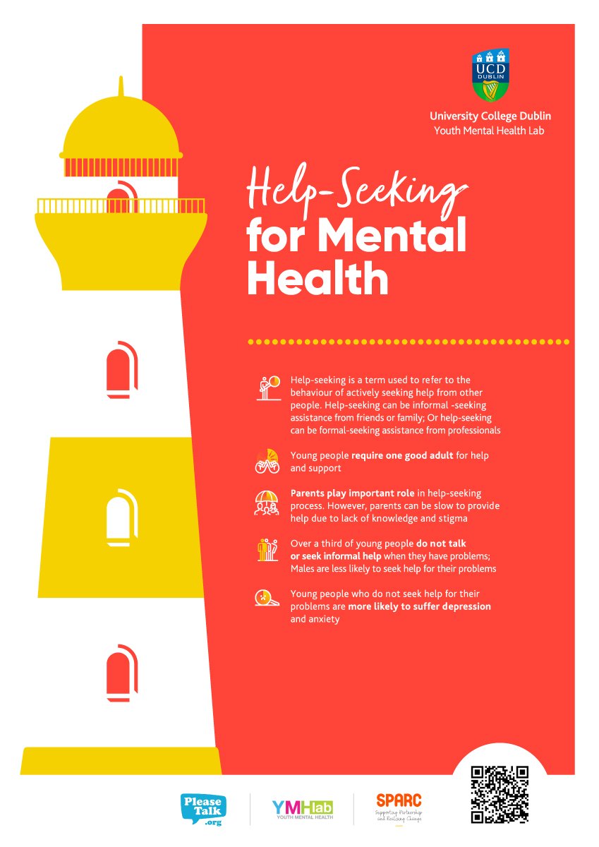 YMHlabUCD's tweet image. Seeking help, whether formally or informally, is important when going through difficulties. Our lab member @daraine is researching parental help seeking for adolescents mental health issues @EilisHennessy @UCDPsychology @NuigYoulead #YouthMentalHealth #helpseeking