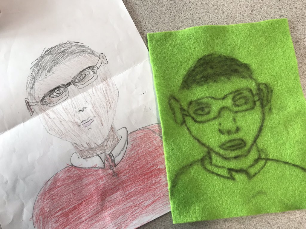 Miss_Rehal's tweet photo. Then onto our #textilesproject for #NoPens afternoon! @kestrelsfield can not wait to see these with the stitching on them! #creativitycounts https://t.co/A9fIPJt1MS