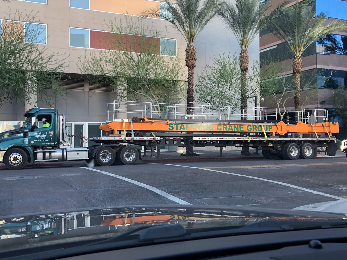 staffordcrane's tweet image. Our brand-new Recom RTT 470 went up yesterday in the heart of downtown Phoenix for UEB Builders.