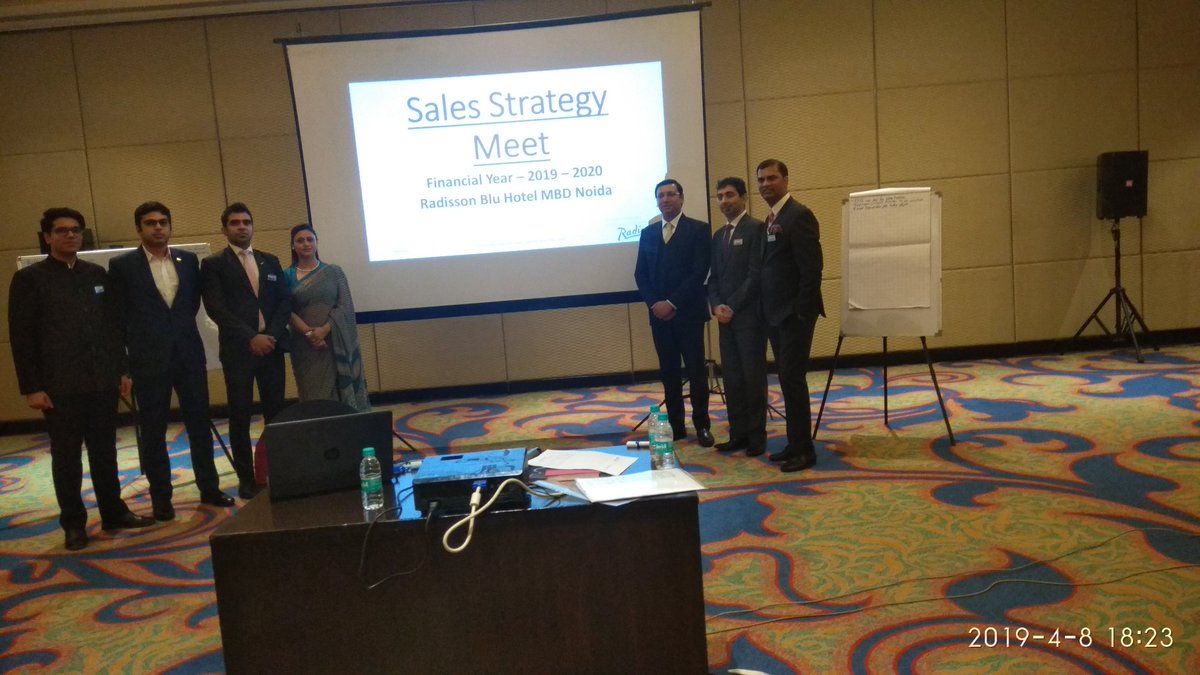 SwachhRavi's tweet photo. Had a learning session on Sales Strategy. Learnt many things altogether.
It's was fun participation too.
Thanks to Mr. @sumit20101979 &amp; our Mentor Ms. Babita for this opportunity.
#Careers
#RadissonbluMBD
#Sales 
#Budget
#MBDians
@RadissonBluMBD
@RadissonHotels https://t.co/z28A4tAnb5