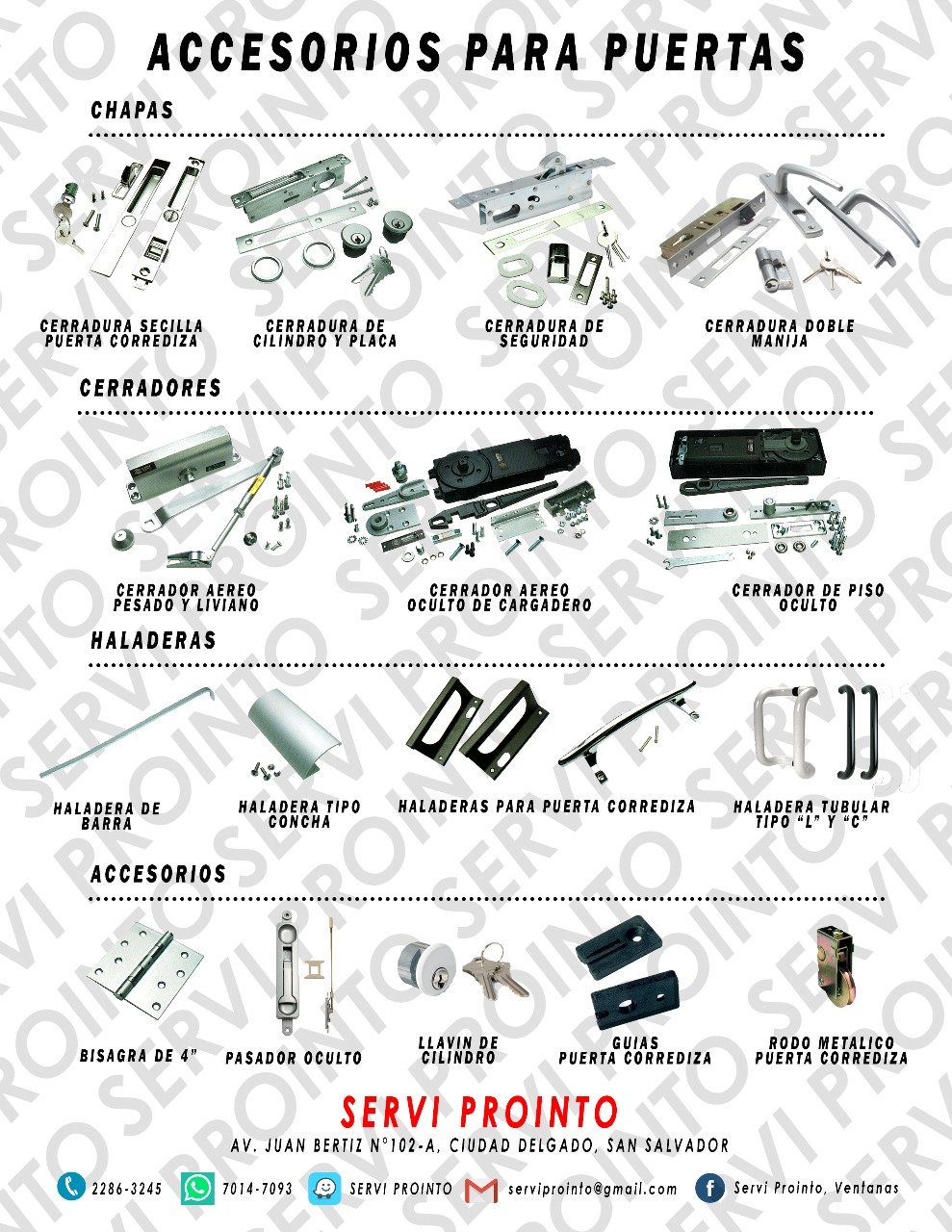 Servi Ventanas y mas on Twitter: "ACCESORIOS PARA PUERTAS #CHAPAS #HALADERAS #BISAGRAS #ALUMINIO #VENTANAS https://t.co/tgB60Z0GqB" Twitter