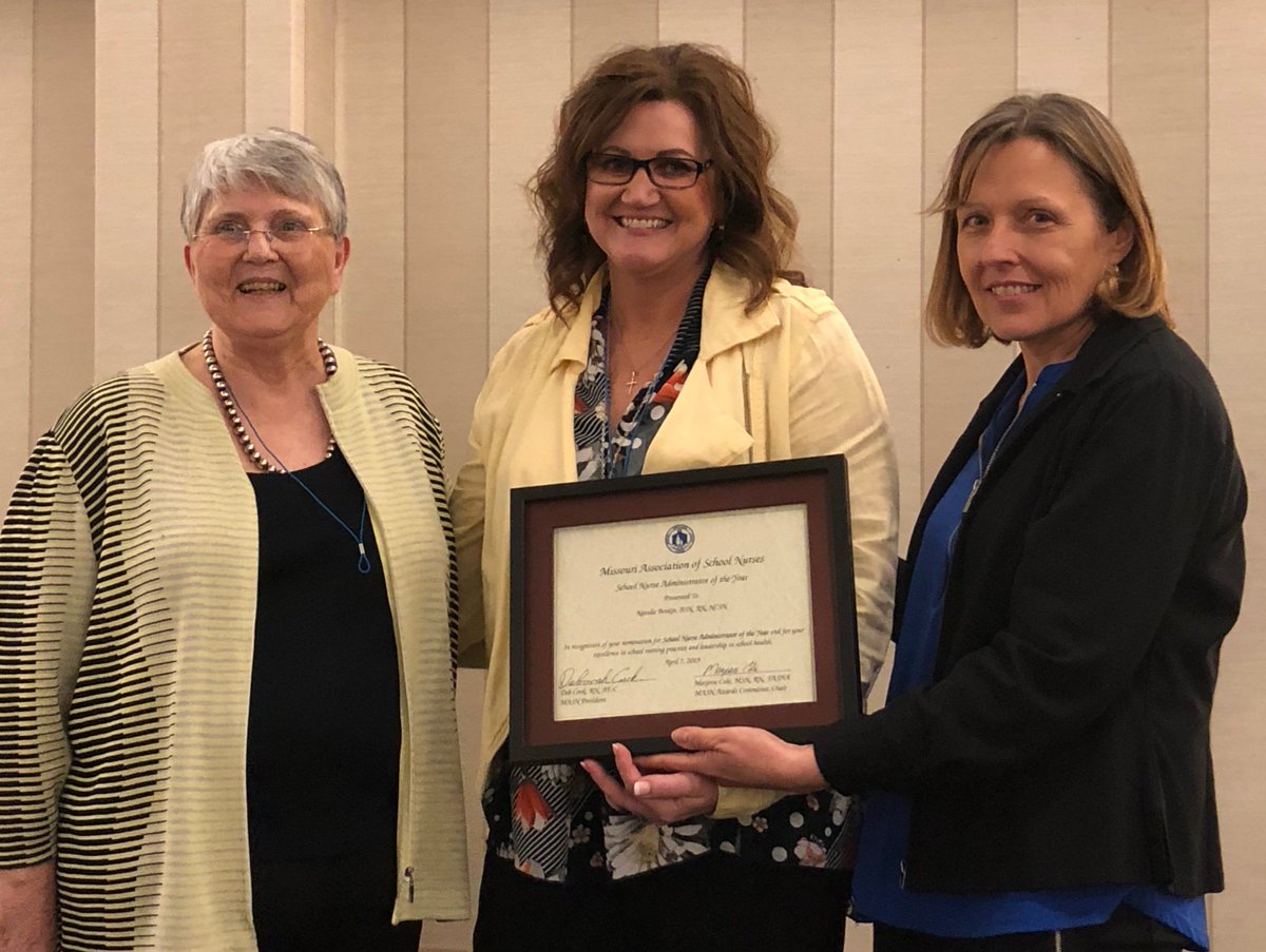 RepublicSchools's tweet photo. Congratulations to our very own Natalie Botkin, District Health Services &amp; Wellness Coordinator for being named the School Nurse Administrator of the Year by the Missouri Association of School Nurses! Nurse Botkin, we are #repmoproud to call you ours! https://t.co/UqUUNWsbYw