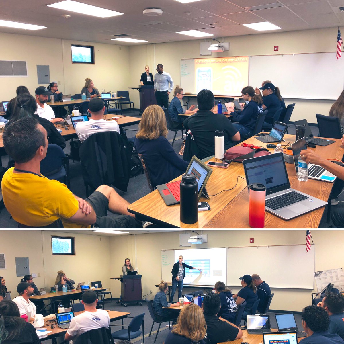 JoeFuertsch's tweet image. Building capacity today. @ERHSOfficial running an #EdTech training today to support their #BYOD program. @CNUSD @CNUSDTechBuzz @CNUSDInnovatEDU #techgrit #erhstweets #CNUSDInnovateEDU