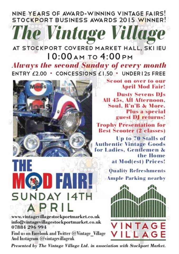 ShakeBatterRoll's tweet photo. Let's try getting the poster right this time! #Stockport @Vintage_Village Sun 14th April 10am - 4pm #ModFair #vintagesounds #DustySevensDJs #vintageclothing #vintagehomewares #vinyl #collectables #gourmetmilkshakes #savourycrepes #sweetcrepes 🍧🍥🍒🎙🛍 https://t.co/3re4nXKMZZ