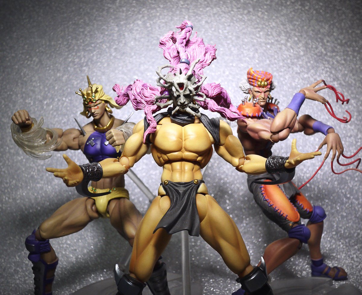 12・13・14個目。ジョジョの奇妙な冒険・第2部から、カーズ、ワムウ