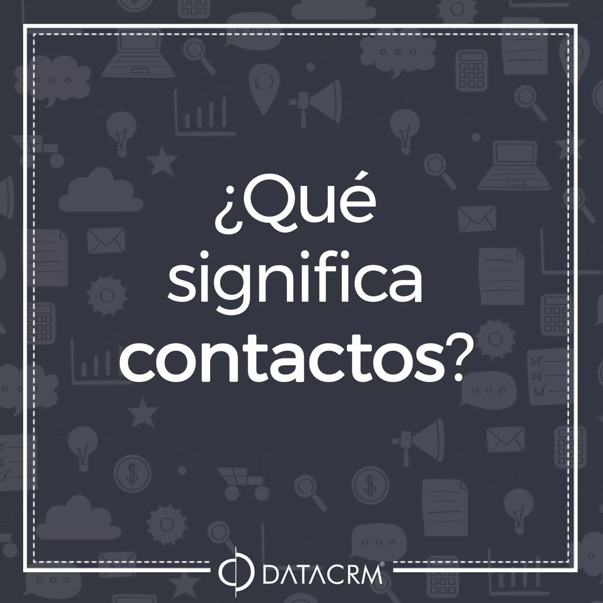 ctdenarino's tweet photo. Se refiere a todas las personas externas con quienes se interactúa desde el área comercial, dichos contactos pueden estar asociados a las cuentas y se les debe hacer seguimiento desde el CRM.

#DataCRM software que entregamos #Gratis a #MiPyME desde el @ctdenarino
@FENALCON https://t.co/op3rSMo2pV