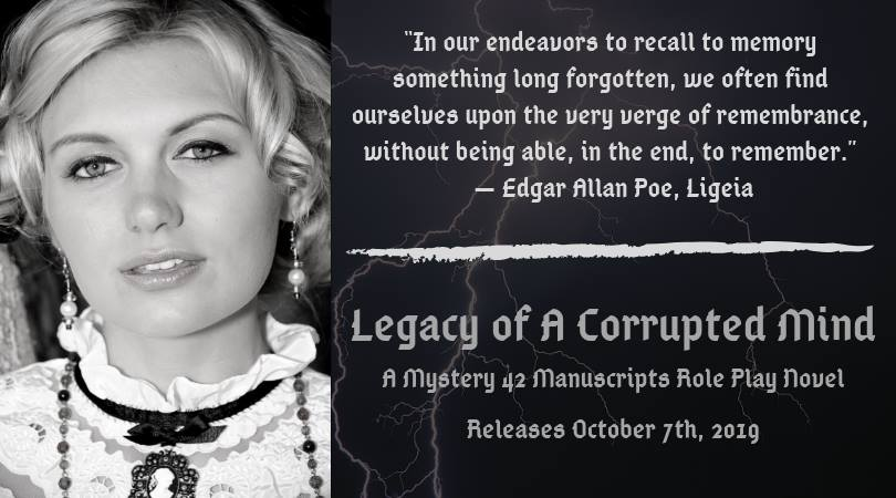 ChandraFry12's tweet photo. I am honored to be playing this character! 
#PoeLegacy #PoeLegacyWriting #amwritingPoeLegacy
 #IARTG https://t.co/Lb79R1EsER