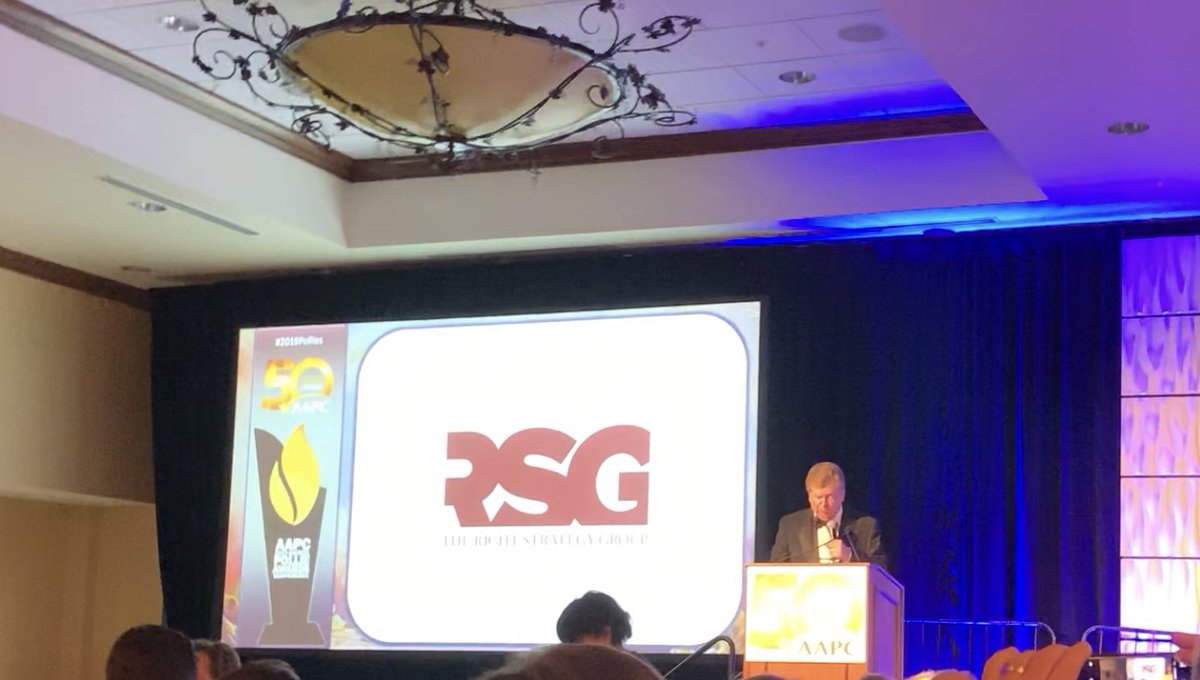 Right_Strategy's tweet photo. RSG is incredibly honored to have received a GOLD Pollie Award for best use of digital advertising for a ballot initiative. Our work was compared to others across the country and chosen as the best by our peers in the consulting industry. #Pollies https://t.co/BtYcm0JOmH