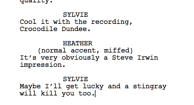 Another week, another writing session with my bickering human disasters.