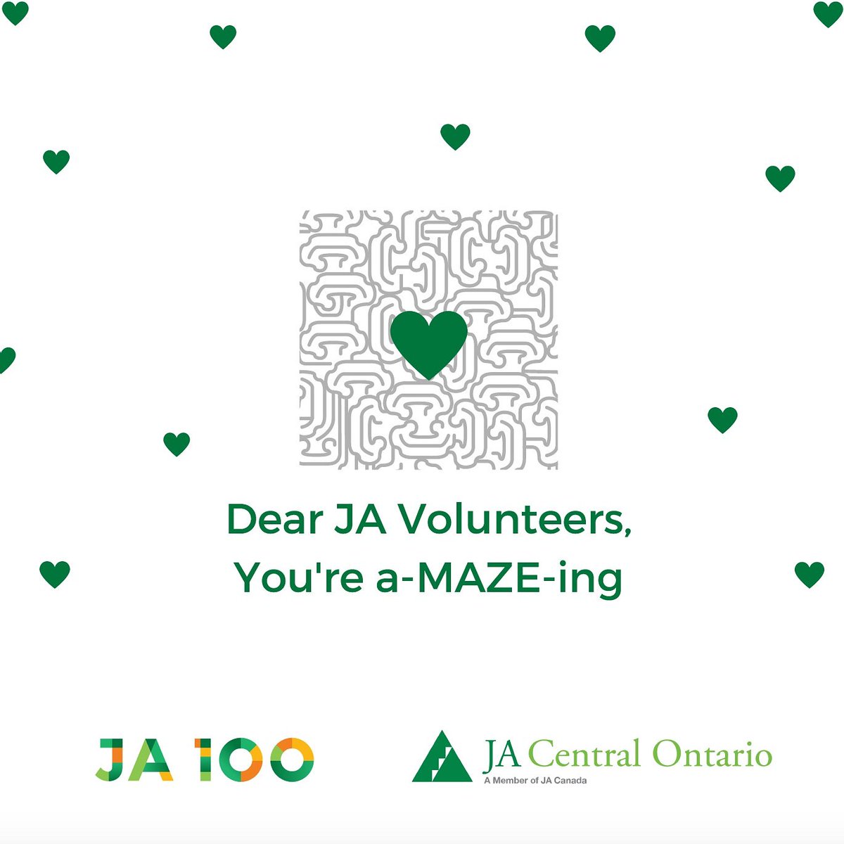 It's National Volunteer Week and we want to take a moment to say a BIG THANK YOU to all of our JA volunteers - you truly are a-MAZE-ing and oh so appreciated!

#NationalVolunteerWeek2019 #NVW2019 #JACOVolunteers