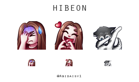 Emotes pour <a href="/Hibeonlol/">Hibeon</a> 
N'hésitez pas à RT si vous aimez! 💙