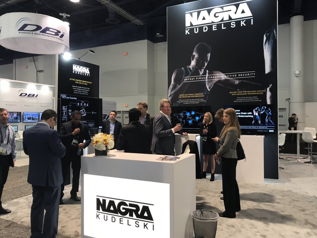 NAGRAKUDELSKI's tweet image. .@NABShow floor is open! Come see us on booth SU3624! #NABShow #contentprotection #OTT #antipiracy #watermarking #ATSC3