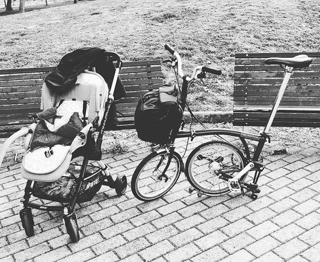 signorZ's tweet photo. So... This is a #fatherandson pit stop at the public garden. Those are our daily drivers. #dadstyle #dad #father #bike #biketowork #kiddo #bikecommute #commute #lifestyle #family #catholic #church #milan #precotto #italy #brompton #bromptonbicycle #foldi… https://t.co/OpOEGcojyC https://t.co/ZaJs8X4RaS